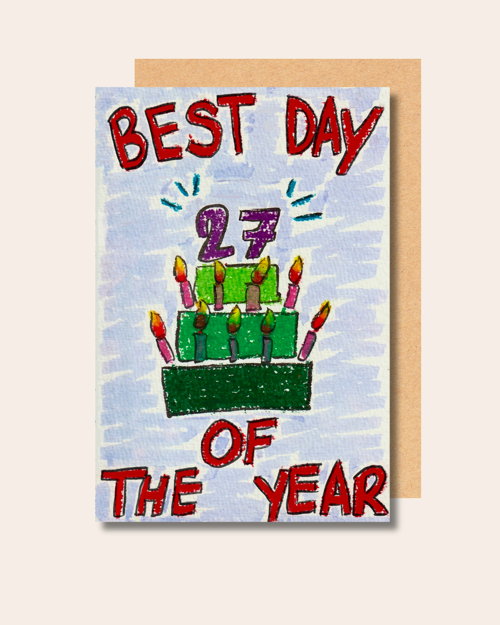 "Best day of the year" Birthday Card (MULTIPLE OPTIONS AVAILABLE - Free Shipping)
