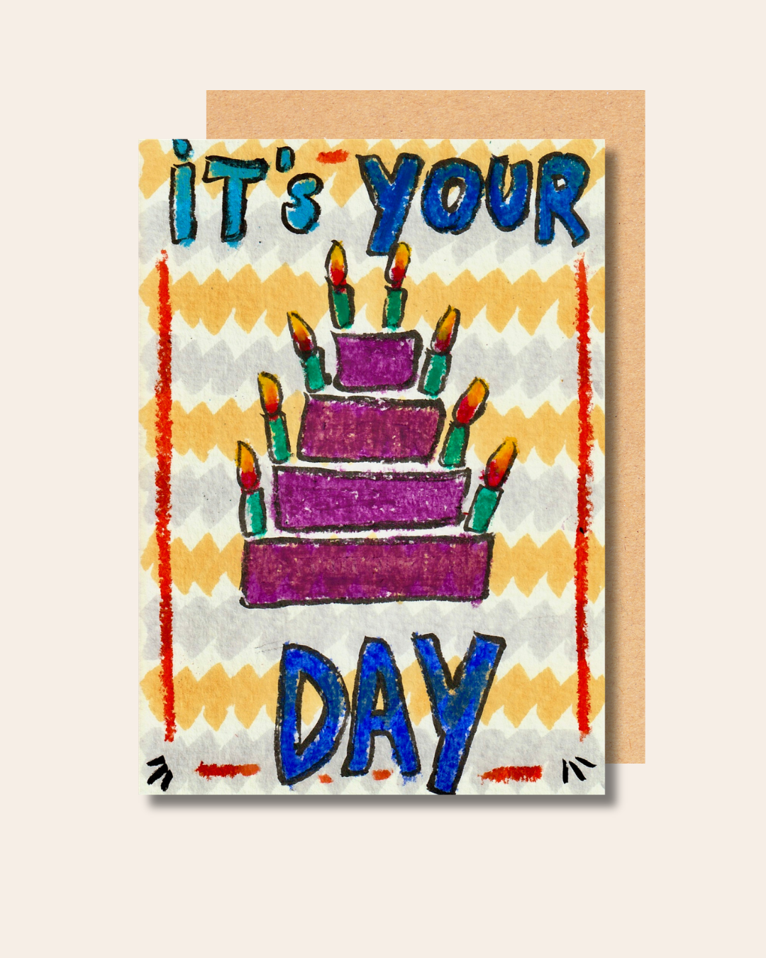 "It's your day!" - Sciannae Birthday Card FREE SHIPPING